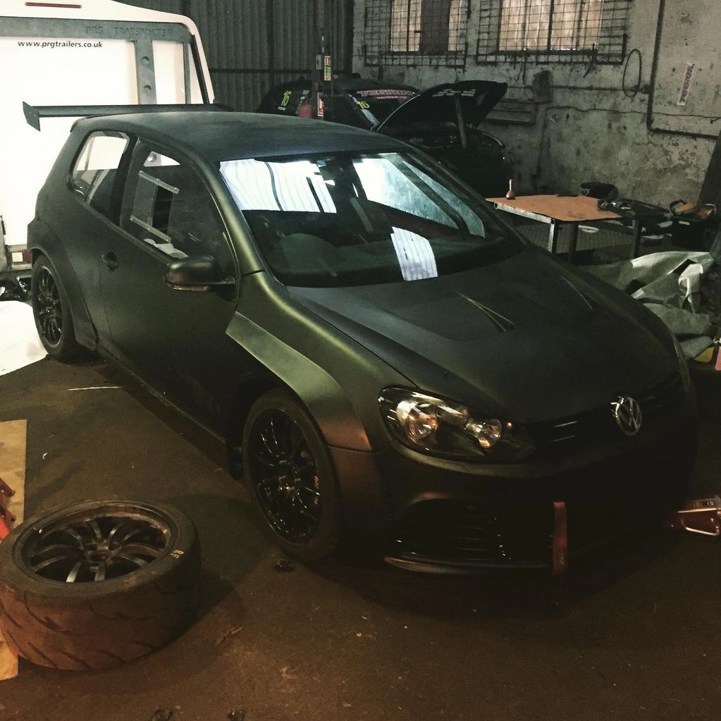 Golf R34 Track car wrapped in 3M cast Matte