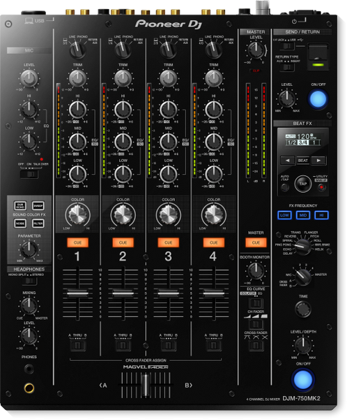 Pioneer DJM-750MK2 4-channel performance DJ mixer