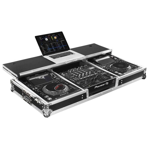 Odyssey FZGSDJMA9CDJW Flight Case Glide Coffin Style DJM-A9 Two CDJ