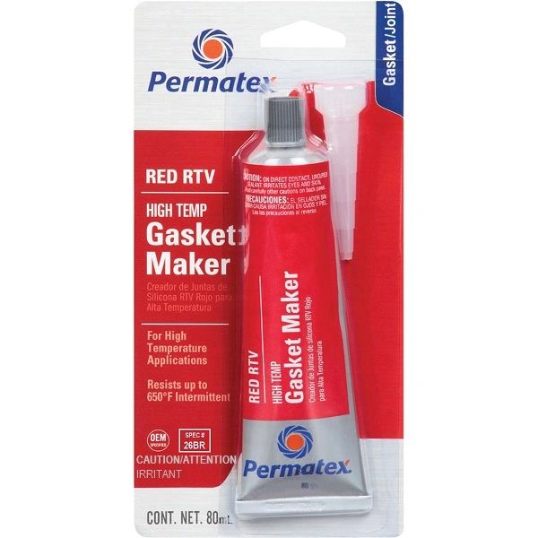 `Permatex Hi-Temp Red RTV Silicone Gasket Maker