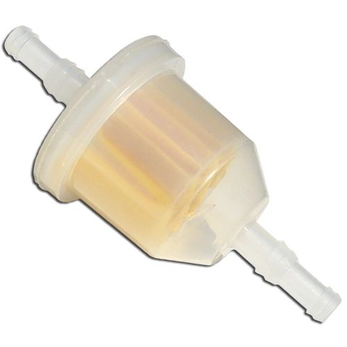 CLEAR FUEL FILTER 9/32" x 11/32" DUAL BARBS FITS MANY MODELS