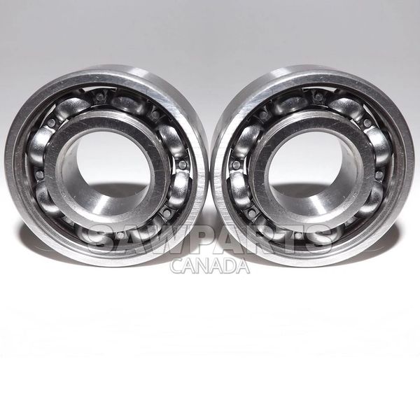 HUSQVARNA CRANKSHAFT MAIN BEARING SET FOR 45, 50, 51, 55, 61, 66, 154, 162, 254, 257, 262, 266, 268, 272, 340, 345, 346, 350, 351, 353, 355, 357, 359, 362, 365, 371K, 371, 372, 372K, 375, 375K XP, XPG, XT, RANCHER, K650, K700, K750, K760, K770 NO POCKET