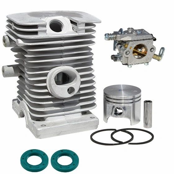 `STIHL MS170, 017* CYLINDER KIT STANDARD 37MM 8-PIN WITH OIL SEALS AND WALBRO CARBURETOR