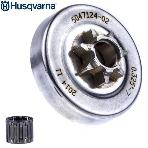 `HUSQVARNA 435, 440 E, II Jonsered CS2240 S, II O.E.M. CLUTCH DRUM, BEARING AND 0.325" 7 TOOTH SPUR SPROCKET
