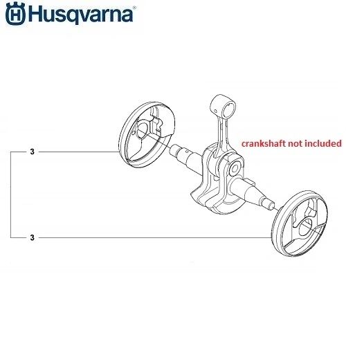 HUSQVARNA 562 XP, XPG O.E.M. CRANKSHAFT CUP SET