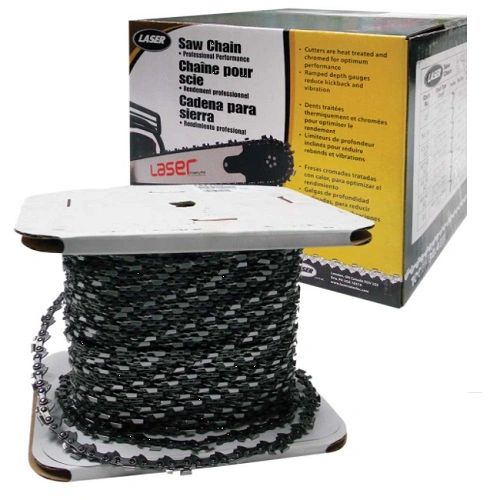 `LASER SAW CHAIN 100 FT ROLL .063", 404" STD., SEMI CHISEL