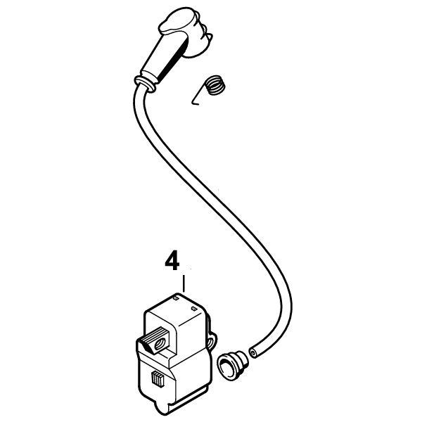 STIHL TS700, TS800 O.E.M. ORIGINAL LATE MODEL IGNITION COIL WITH WIRE AND CAP