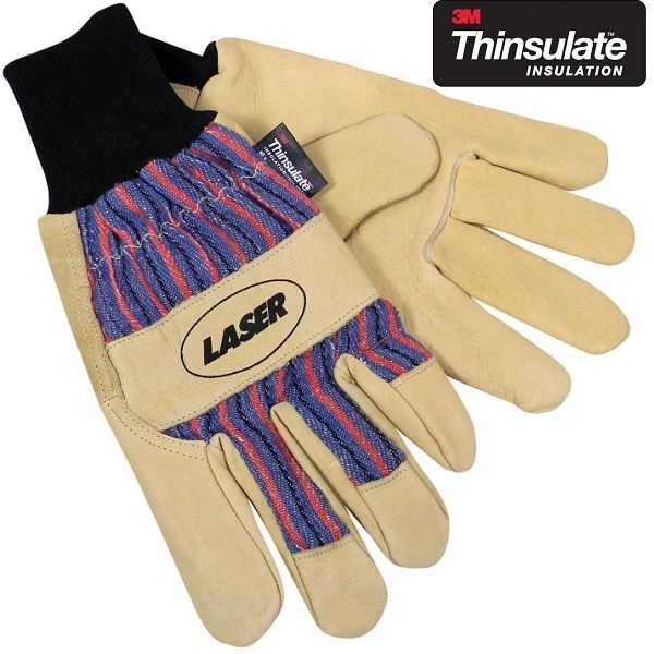 `STEERHIDE Leather Thinsulate Thermal Work Gloves Large