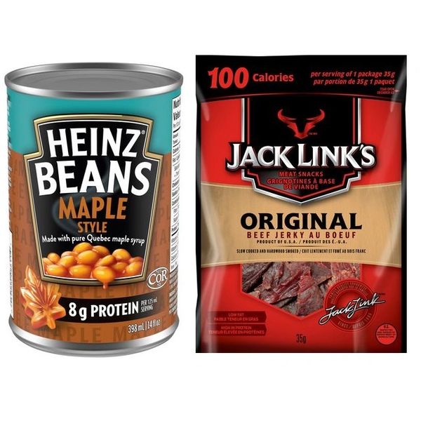 `CHUCKWAGON breakfast Beans and Beef Jerky combo