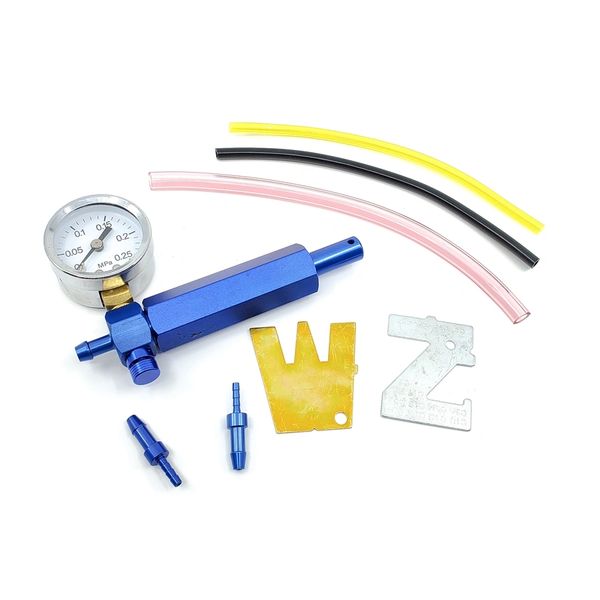 `CARBURETOR PRESSURE TESTING KIT WITH ZAMA / WALBRO METERING LEVER GAUGES