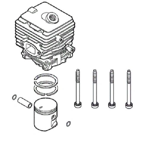 STIHL BR200, BG86, SH86, SR200 C, O.E.M. ORIGINAL CYLINDER KIT 34MM ...