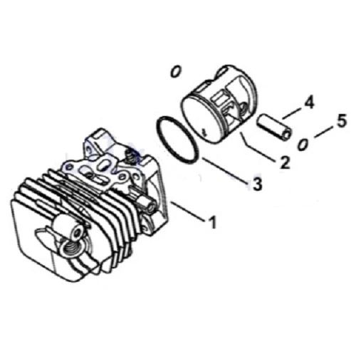 STIHL MS150 C, CE, T, TC O.E.M. ORIGINAL CYLINDER KIT NIKASIL 34MM