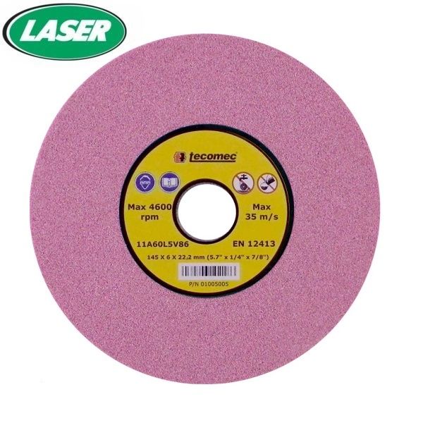 LASER BRAND GRINDING WHEEL STONE 5" x 1/4" x 7/8" ARBOR