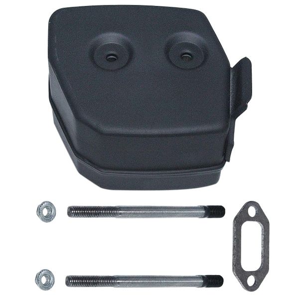 `Husqvarna 61, 66, 266, 268, 272 XP Jonsered 630, 625, 670 MUFFLER WITH HARDWARE (louver port)