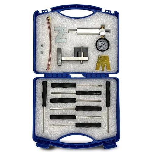 `17 PCS. ZAMA-WALBRO LEAK-PRESSURE TESTING KIT WITH CARBURETOR SUPPORT