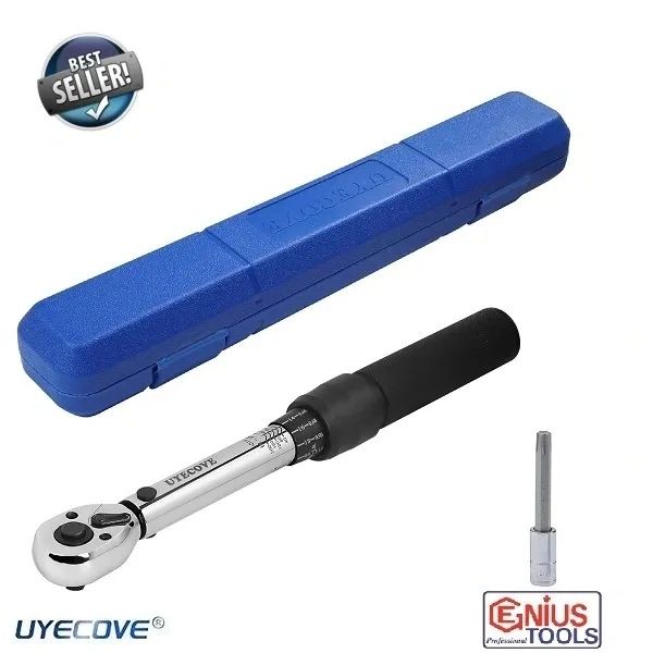 UYECOVE 1/4'' DRIVE 2-20 ft.-lbs. DUAL DIRECTION MINI CLICK TORQUE WRENCH Genius Tools T-27 TORX X 70mm SET