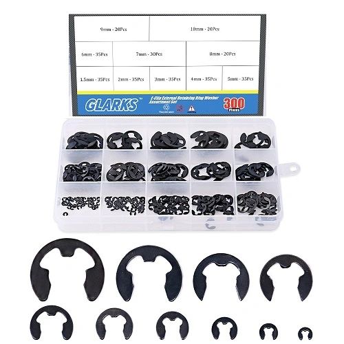 `300 PCS METRIC E-CLIP SET ASSORTMENT