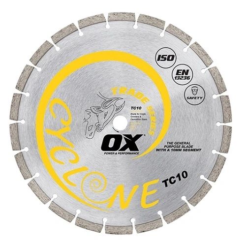 `12" OX Tools LASER WELDED DIAMOND SAW BLADE GENERAL USE
