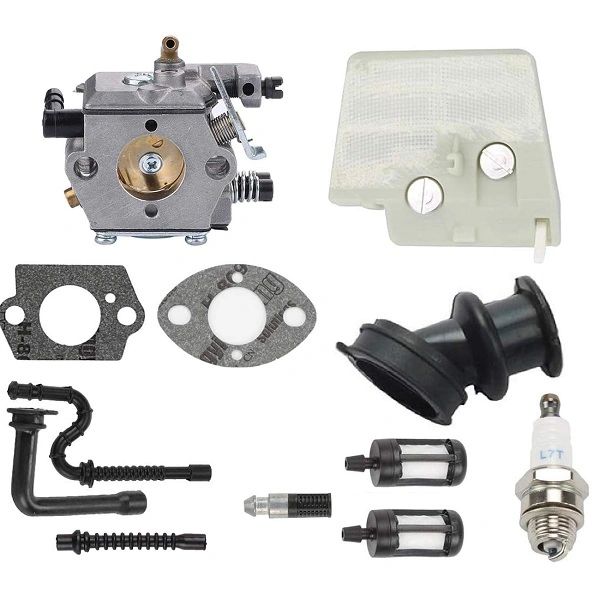 'STIHL MS260, 026 PRO (non-compensator) CARBURETOR, FUEL LINE, OIL LINE, IMPULSE LINE, MANIFOLD, GASKET, SPARK PLUG, FILTER KIT