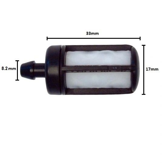 `STIHL MEDIUM SIZE FUEL FILTER FITS MANY MODELS