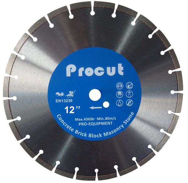 XX-12" LASER WELDED DIAMOND SAW BLADE GENERAL USE 0835 090 7028