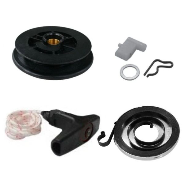 STIHL TS400 STARTER RECOIL PULLEY, PAWL, SPRING, HANDLE/ROPE REBUILD KIT