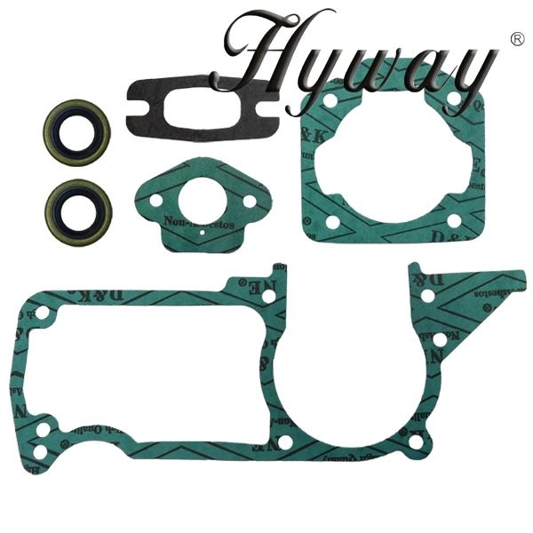 HUSQVARNA 50, 51, 55 GASKET SET WITH OIL SEALS