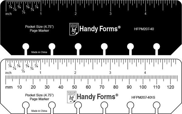 FPK / HPP Pocket Size Page Marker Set - 2 Pieces For Ring Binders