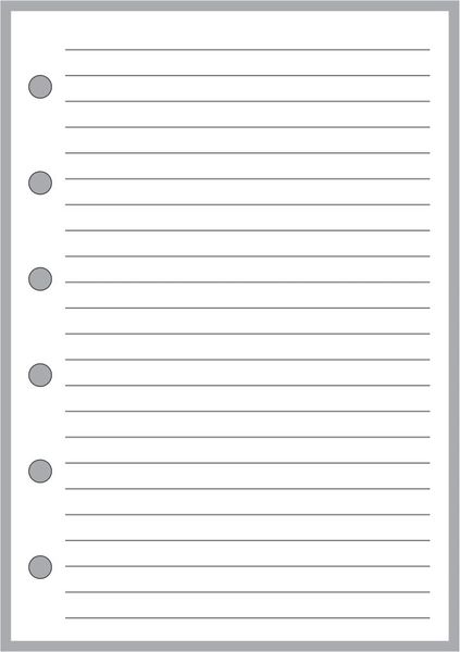 HPP Pocket-Plus Note Paper - Simple Lined