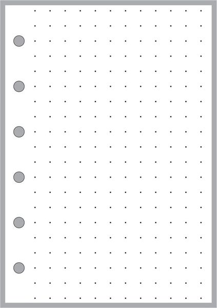 HPP Pocket-Plus Dot Grid Paper - 0.25" Spacing