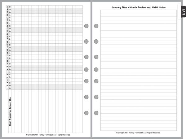 FCS Franklin Classic Habit Tracker