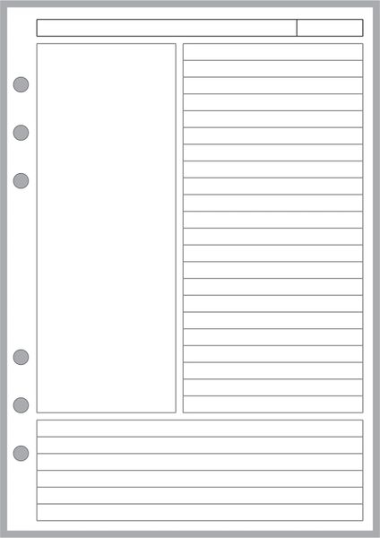 FCC Note Pages Designed for the Cornell Notetaking System
