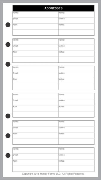 FPL Name & Address Pages + Tab Index