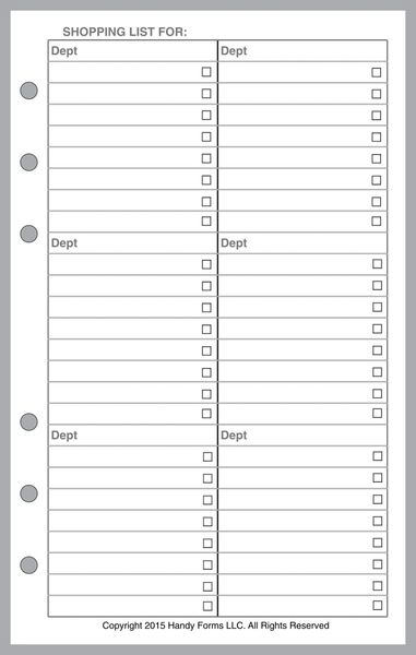 FCC Shopping List