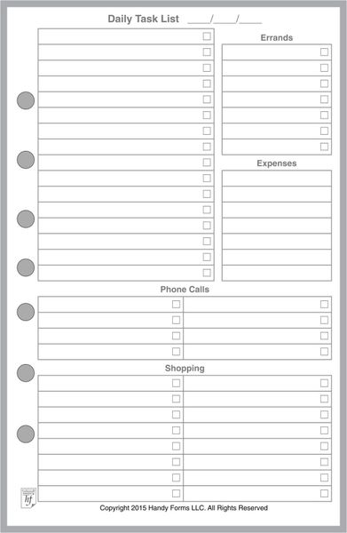 New To Do List - Weekly Daily Task Planner  Coaching Tools from The  Coaching Tools Company.com