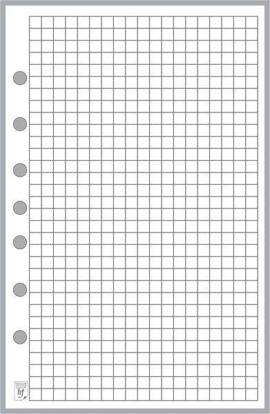 Legal Pad Binding, Letter Size Graph Paper, 8 sq/inch