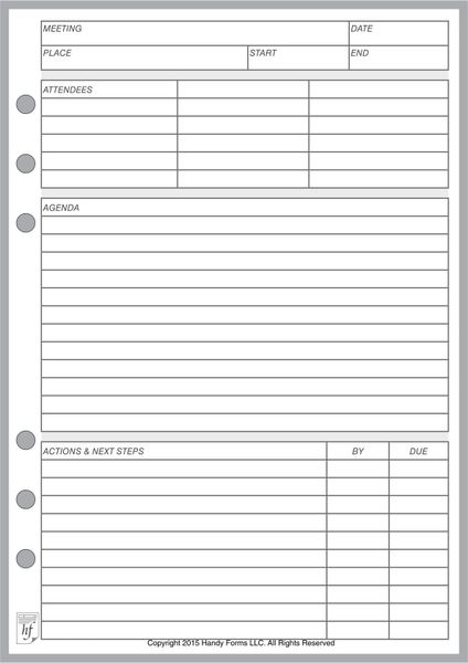 Weekly Meeting Bullet Planner Online Planner & Notepad Template -  VistaCreate