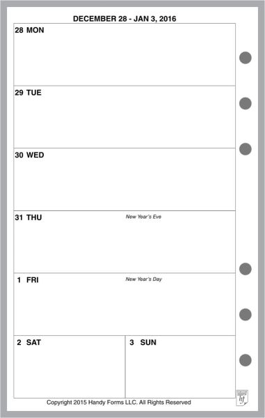  FranklinCovey - Original Two-Page Monthly Calendar Tabs (Pocket,  Jan 2024 - Dec 2024)