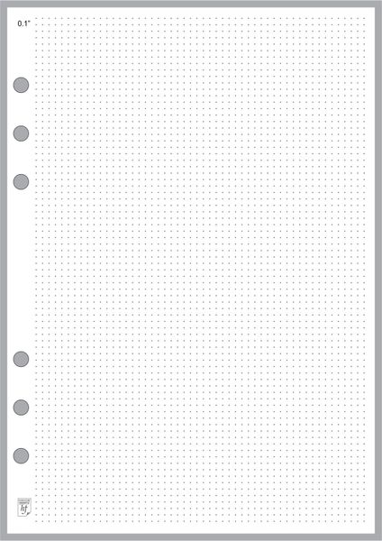 A5 Dot Grid Paper 0.10"