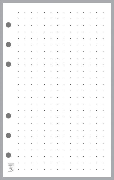 BUNDLE – Printable dot grid paper – A5-size – 6 colors x 6 grids -  up2dateskills