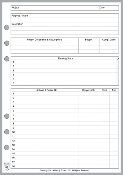 A5 Project Planner