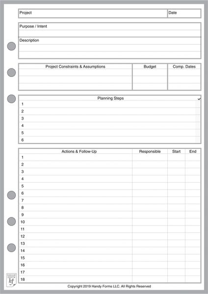 A5 Blank Paper  Handy Forms LLC