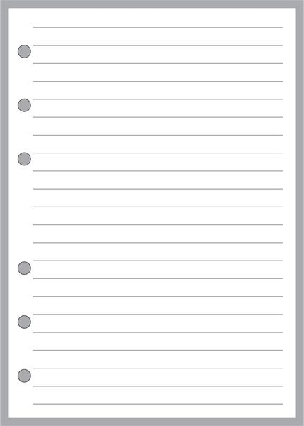 A6 Lined Note Paper