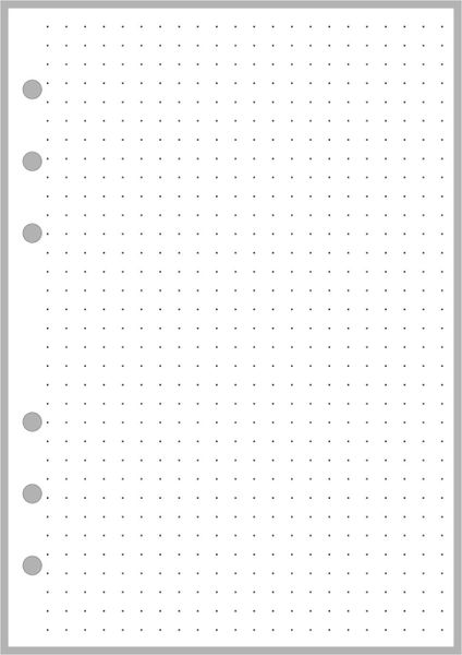 PW Dot Grid Paper (5mm grid) - Personal Wide