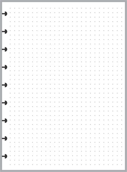 Personal size dot grid paper - Planner Peace