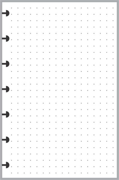 HPM Happy Planner Mini size Dot Grid Paper (1/4")