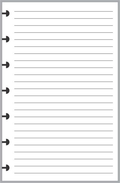 HPM Happy Planner Mini Size Lined Note Paper
