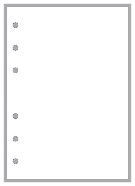 6 Holes Punch - A5/B5/A4 - White