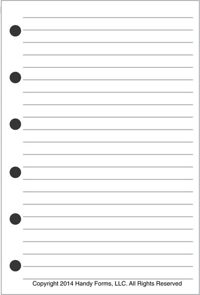 HPP Lined Note Paper