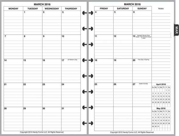 LVJ Monthly Planner, 2 Pages per Month, 8-Columns, with Lines